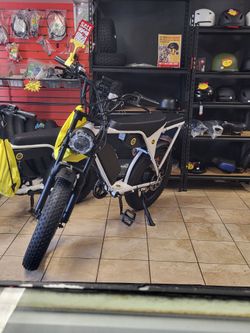 Fat Tire Electric Bike Moped Style