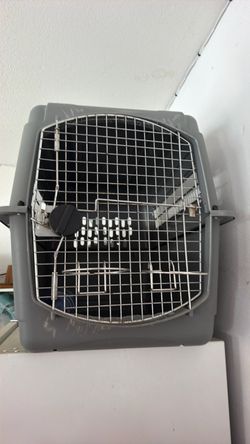 Dog Gray Kennel 40”X 30”X27”