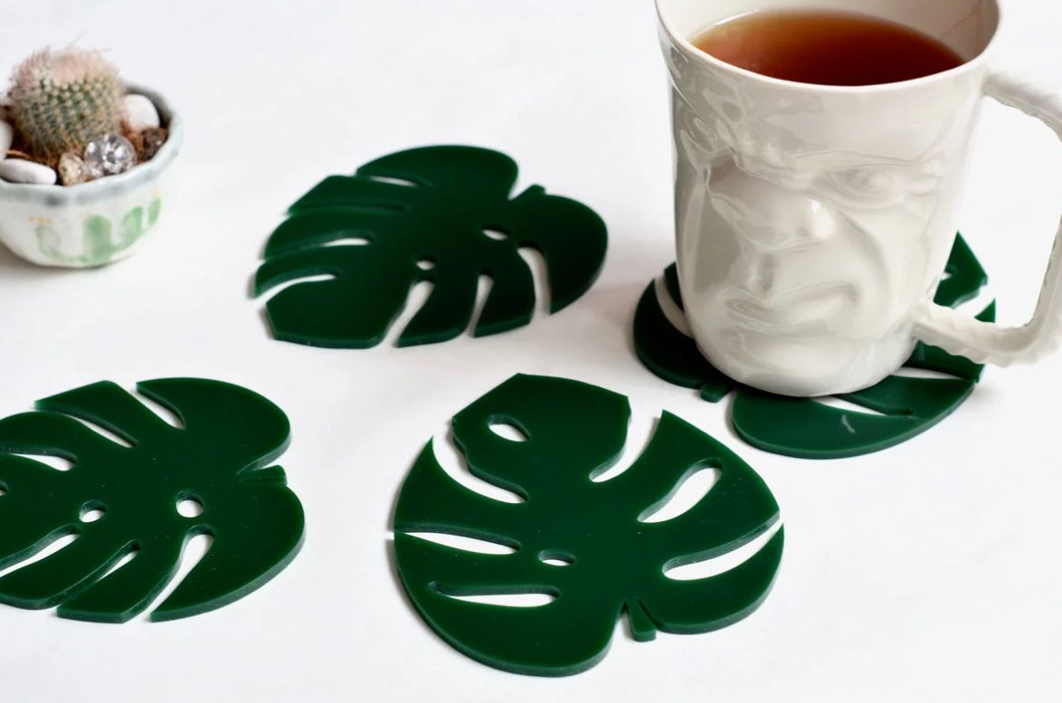 Monstera Coaster Set