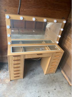 ✨ Brand New Beautiful 15 Drawer Fluted Vanity Desk! ✨
