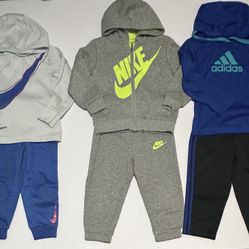 Nike, Adidas Toddler/Baby Clothes Bundle Size 24 Months, 3 Original Sets 