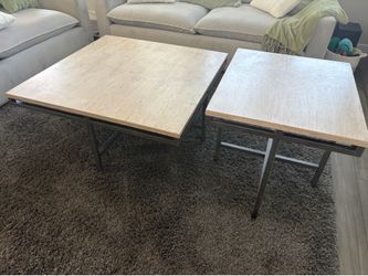 Travertine Coffee and End Table