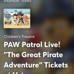 Paw Patrol Live Parking - Sunday 3/12 @10am