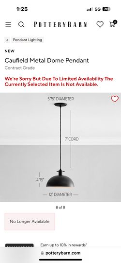 pottery Barn Pendant