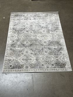 5.3 X 7ft Gray Area Rug