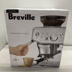 Breville the barista espresso with 15 bars of pressure milk frother integrated grinder 