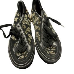 Rag & Bone Beaded Black Sneakers Size 36.5 US 6