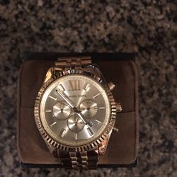 Men’s Gold Plated Michael Kors Watch