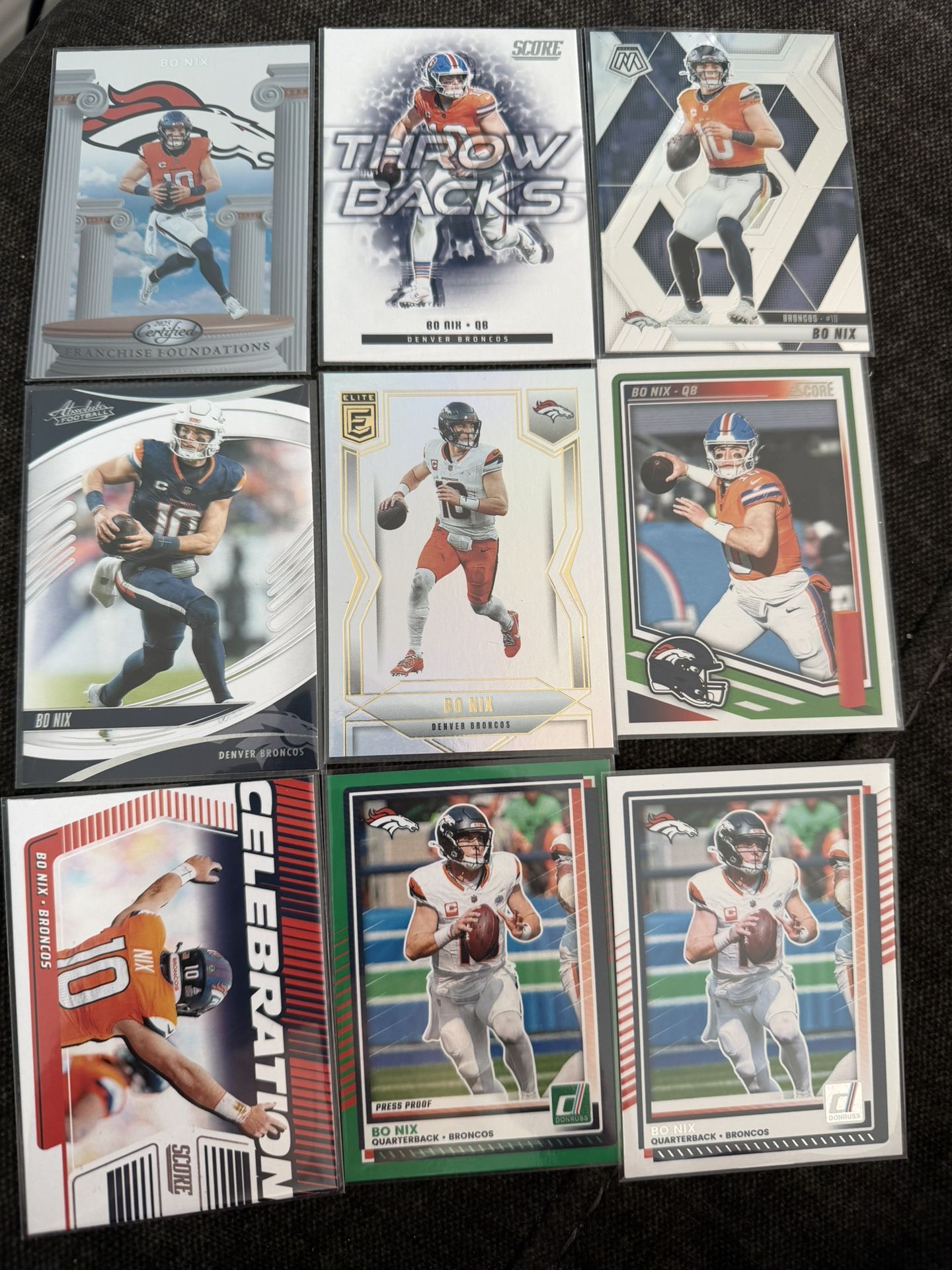 Bo Nix Card Lot