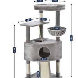 GREY CAT TREE