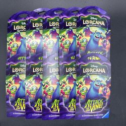 Disney Lorcana: Attack of the Vine! Sleeved Booster Packs