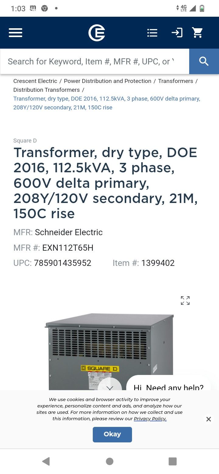 Transformer Dry Type,600v