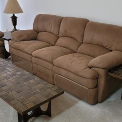 Couch And Loveseat With Reclining Ends
