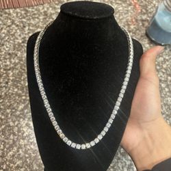 Diamond Test Approved Moissanite 5MM Tennis Necklace 