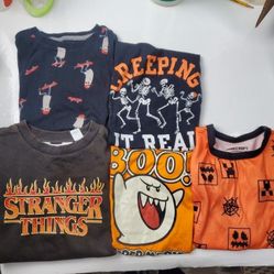 Boys Size 8 Halloween Tshirts Stranger Things Sweater Minecraft 