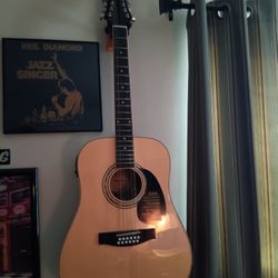 Mitchell 12 String D-120S-12e N Acoustic Electric.