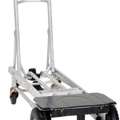 COSCO 4-in-1 Folding Series Hand Truck with Flat-Free Wheels