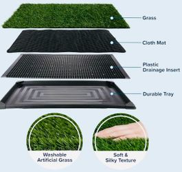 Grass Turf Puppy Dog Training Washable  Pee Pad
