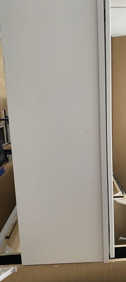 White cabinet shelves