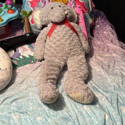 Soft Plush Grey Elephant 