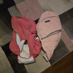 Two Winter Infant Car Seat Covers 