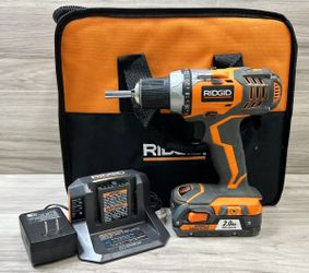 Ridgid R86008 1/2 In. 18V Cordless Drill Kit With Battery Charger Case (PO1025462)