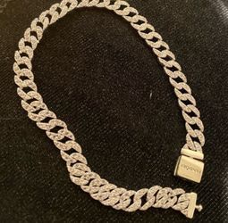 Pandora Timeless Pave Cuban Chain Bracelet No Box 20cm,7.9in
