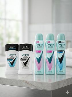 Degree Deodorant Bundle – 5 Pieces