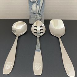Royal Prestige 3 Pc Deluxe Serving Utensils Set Stainless Steel