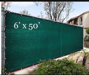 6'×50' (Green Color) Privacy Fence Screen