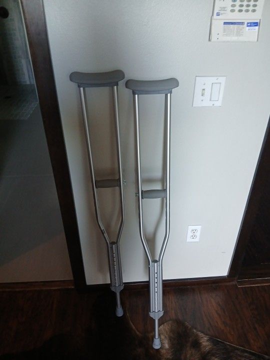 New Crutches He Used A Couple Times In The House