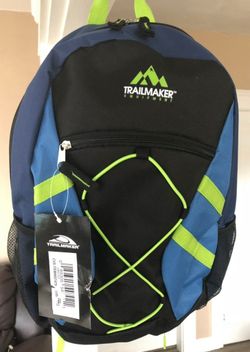 Unisex Trailmaker Classic 17" School Backpack Black New Cheap
