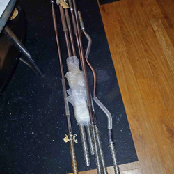 Para hacer una pesa de barra