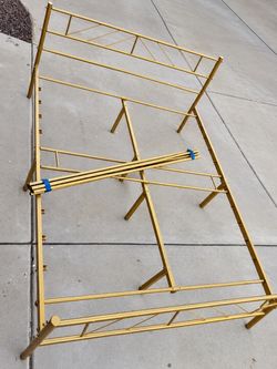 Gold Satin Bed Frame for Queen