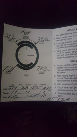 Chevy LS Custom Truck Cam With Lifters 