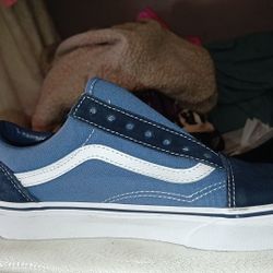 Women's Blue And Black Vans