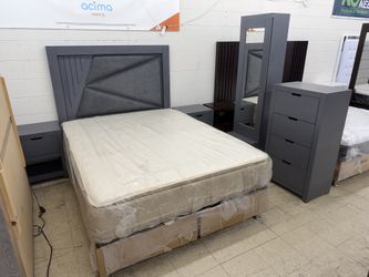 New Grey Bedroom Set (Queen/Full)