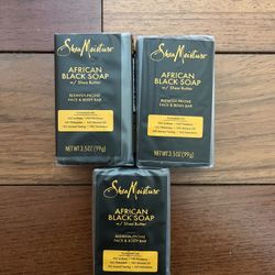 SheaMoisture Face & Body Bar African Black Soap, 3.5 oz $2 Each