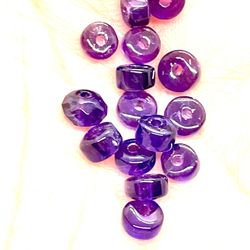 Lot Of 111 Amethyst Beads 