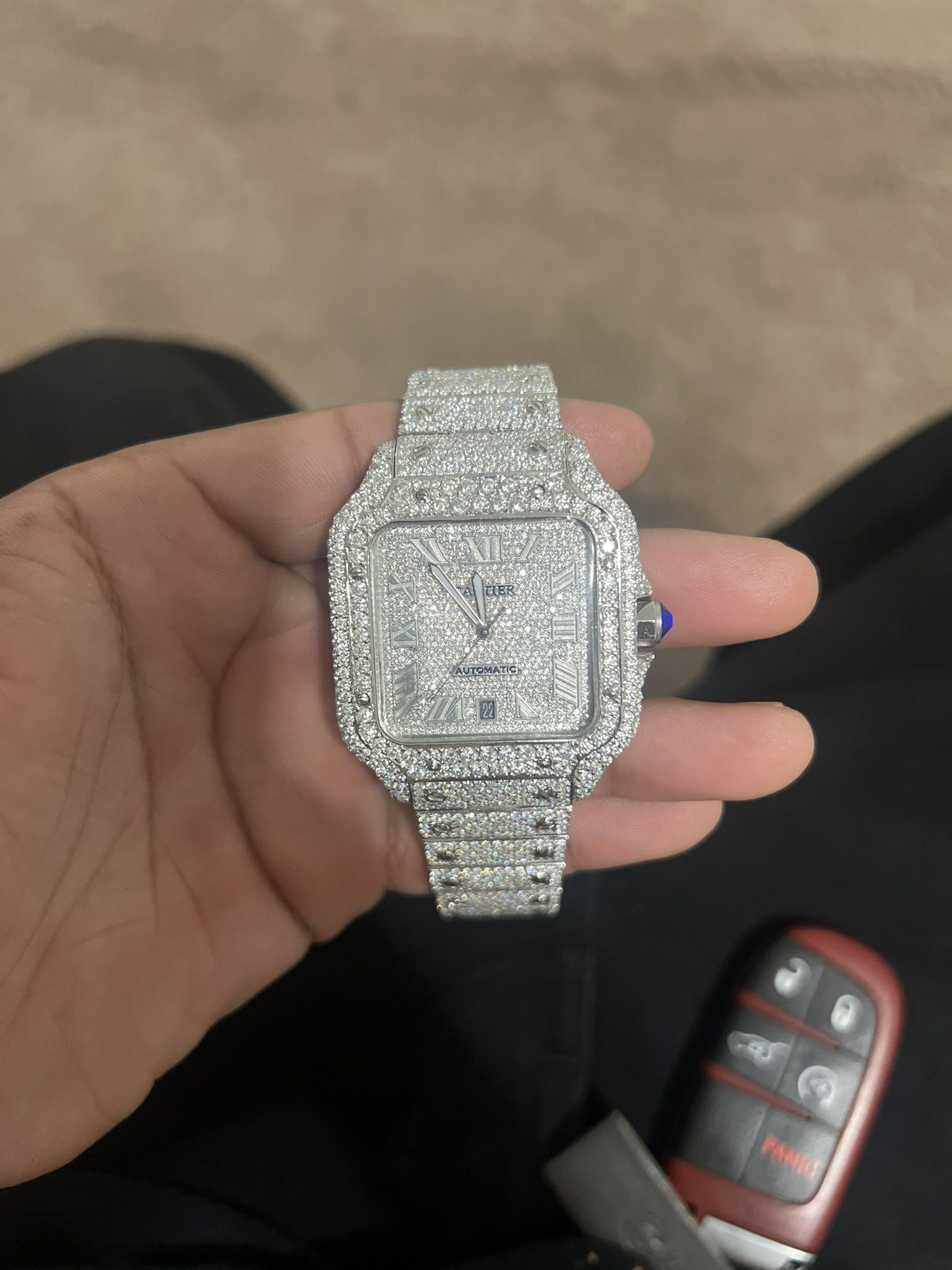 Moissanite Vvs Cartier Watch 