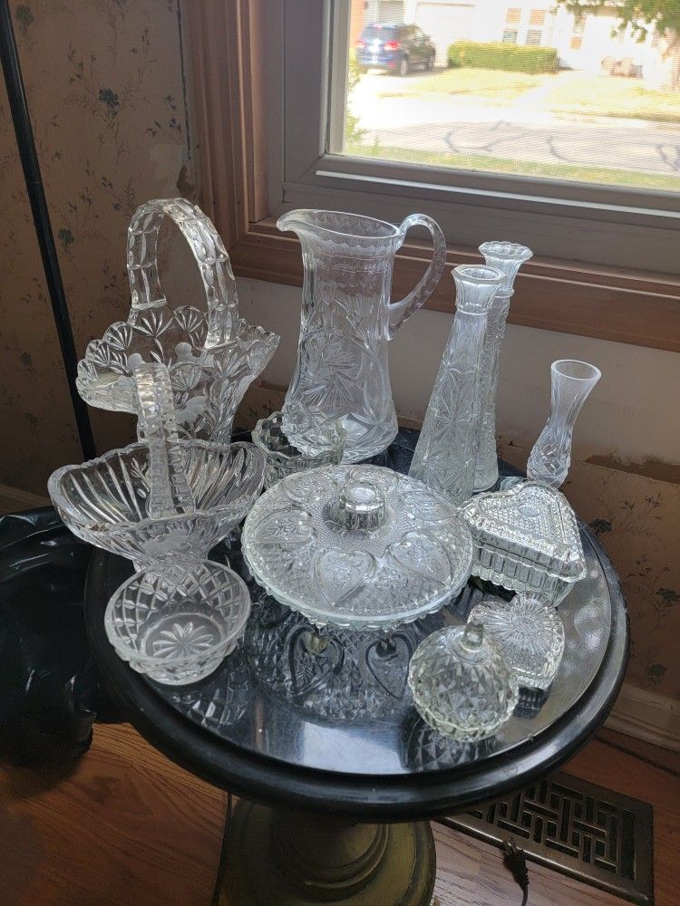Vintage Cut Glass Assortment 