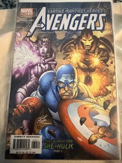 The Avengers Search For She Hulk Comic Book