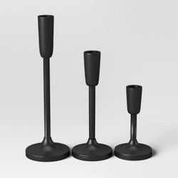 Threshold Black Candle Holders 