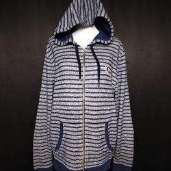 Men's Express Hooded Striped Sweatshirt (Size L)