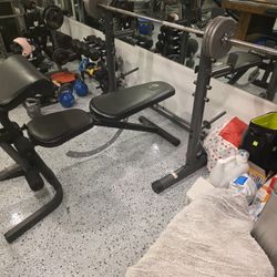 Olympic  Bench And Rack 