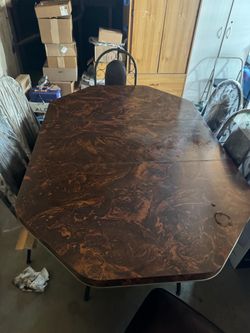 Dining room table and chairs