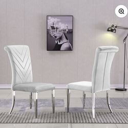 Gray Silver Dining Chairs