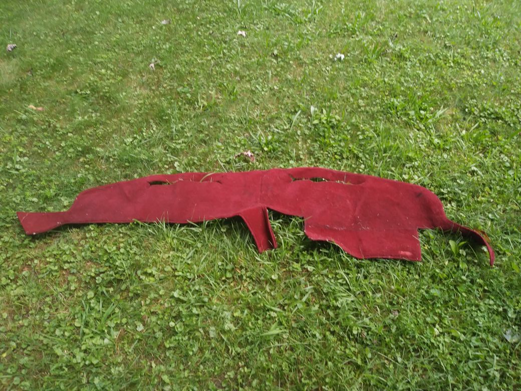 Carpet dashboard cover for 79 Ford truck