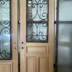 8’0 Wood Front Door - Right Swing