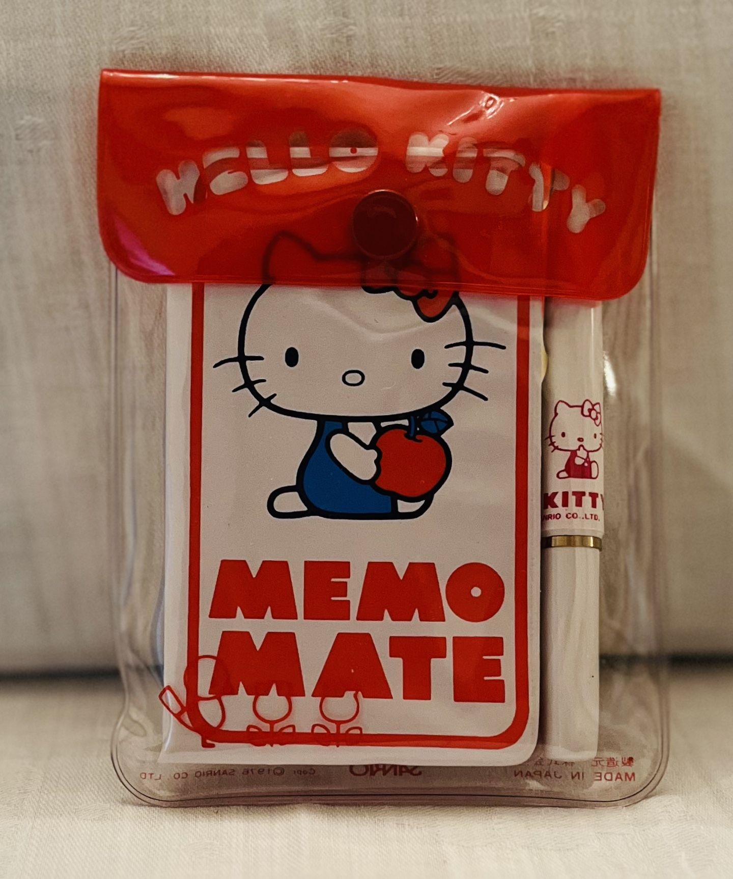 Vintage 1976 Hello Kitty Memo Mate Set - New - Japan